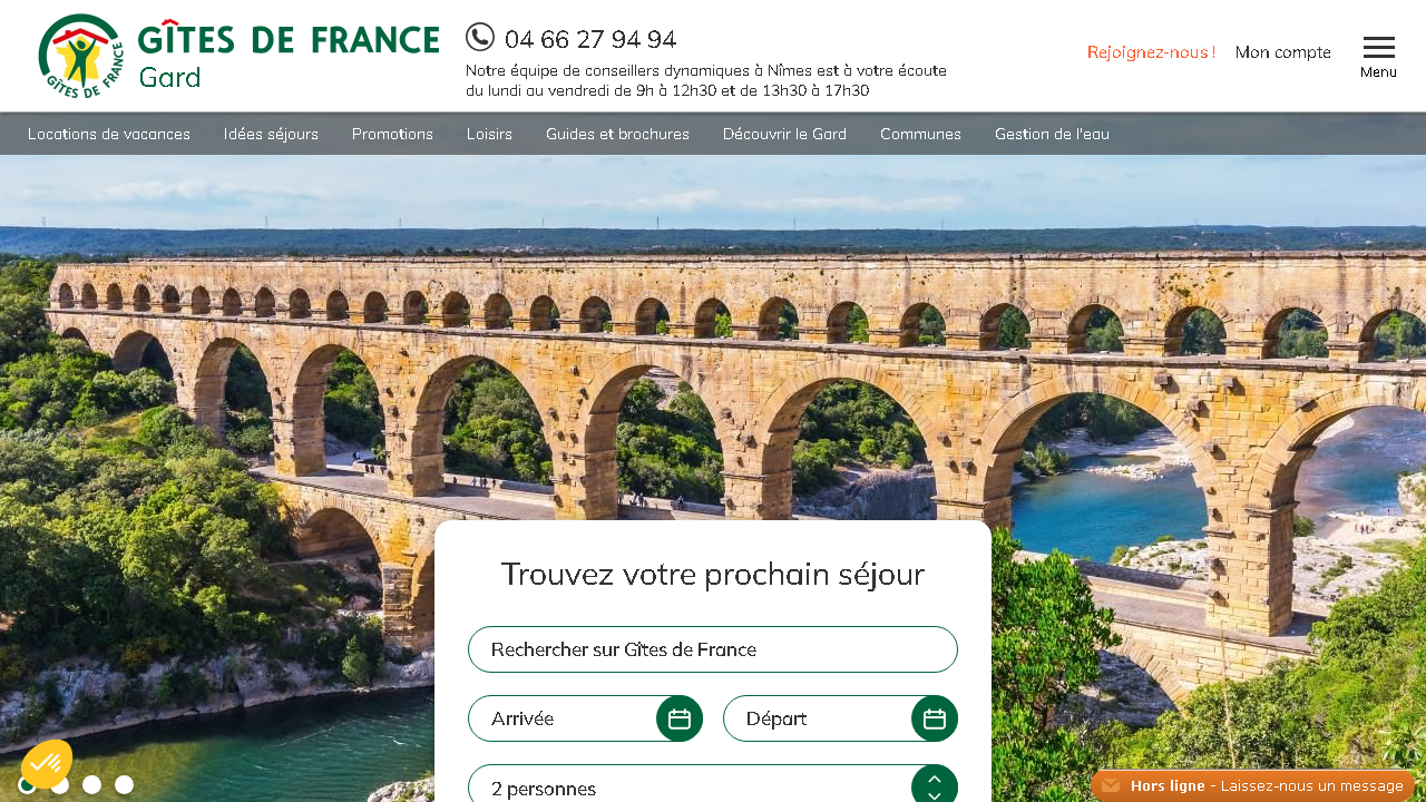 Capture d'écran de http://www.gites-de-france-gard.fr/ 